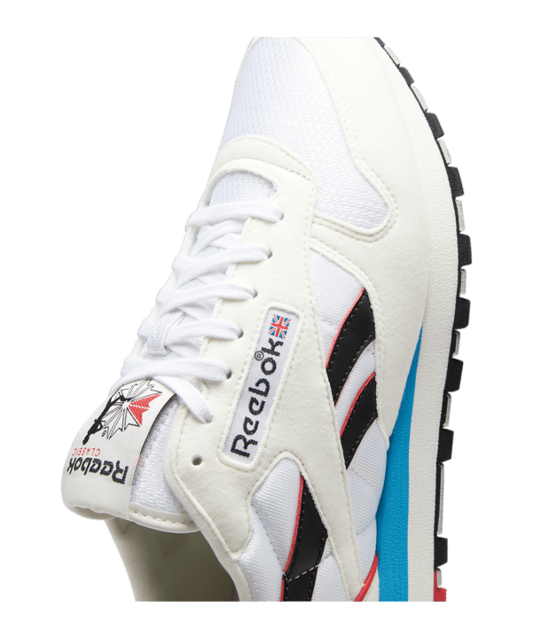 Reebok Classic Leather Weiss Blau Rot - weiss