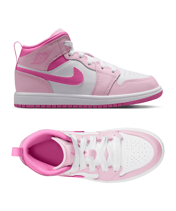 Jordan 1 Mid Bambini Rosa C601 - rosa