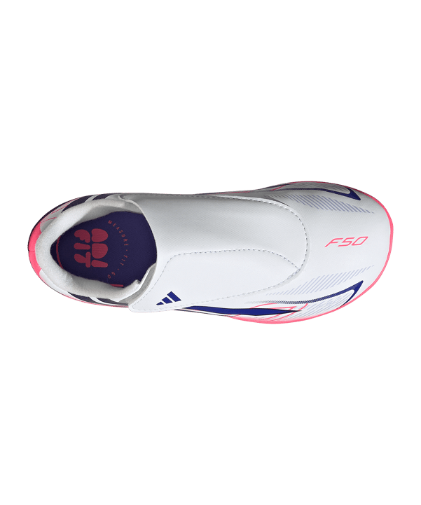 adidas F50 Hyperfast Club Hook and Loop FG/MG Chaos vs Control Kinderen Wit - wit