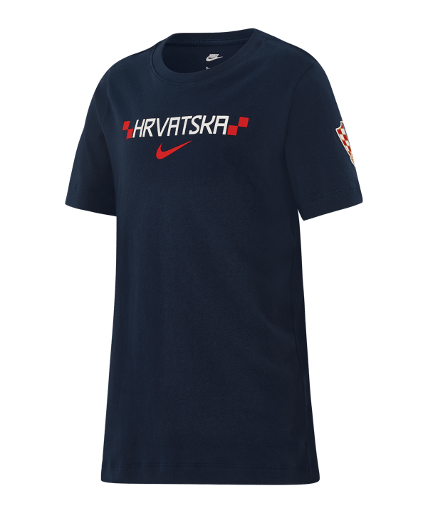Nike HNS Kroatien Graphic T-Shirt Blau F451 - blau