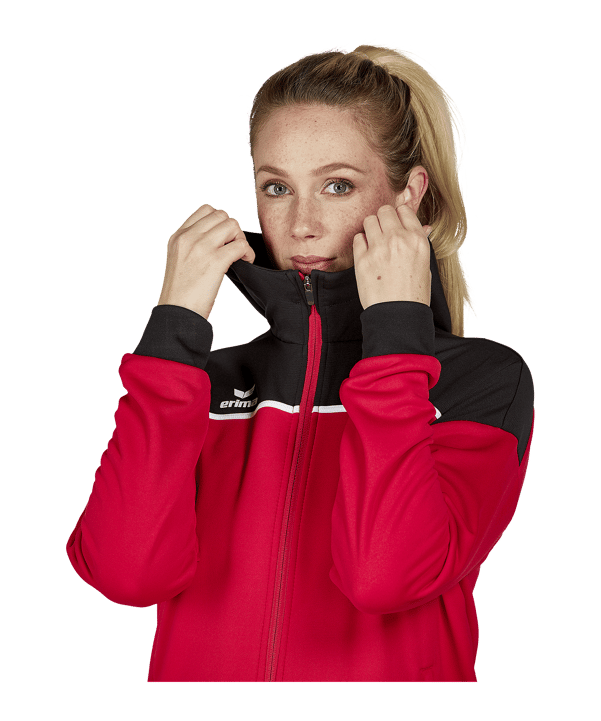 Erima Change by Kapuzenjacke Damen Rot Schwarz - rot