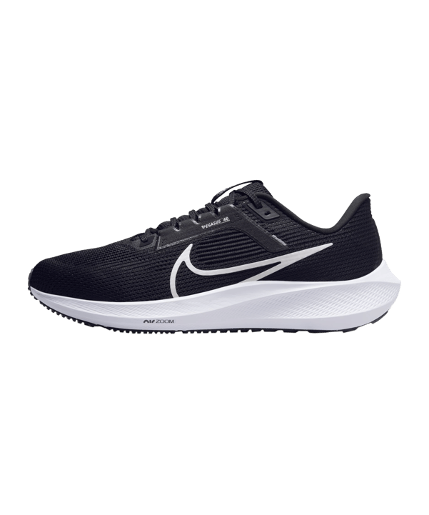 Nike Pegasus 40 Schwarz Weiss Grau F001 Laufschuh - schwarz