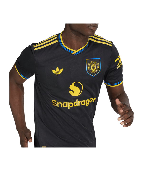 adidas Manchester United Authentic Trikot 3rd 2025/2026 Schwarz - schwarz