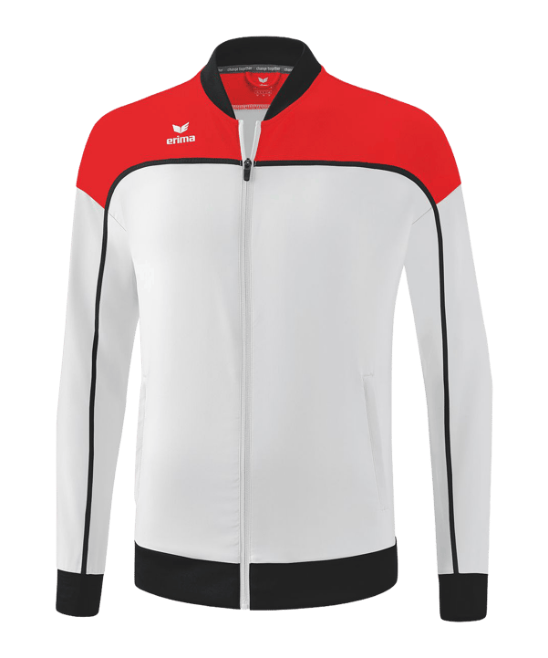 Erima Change by Präsentationsjacke Weiss Rot - weiss