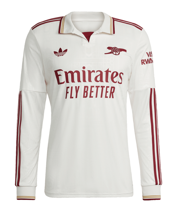 adidas FC Arsenal London Trikot langarm 3rd 2025/2026 Weiß - weiss