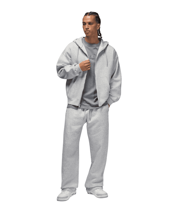 Jordan Brooklyn Oversized Kapuzenjacke Grau F050 - grau