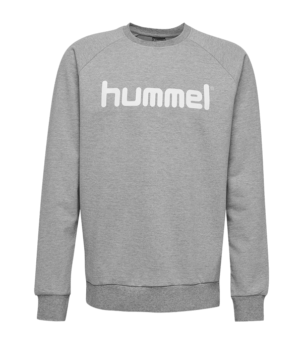 Hummel Cotton Logo Sweatshirt Kids Grau F2006 - grau