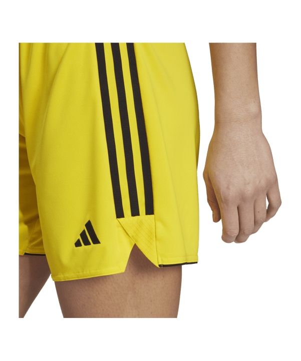 adidas Tiro 23 League Trainingsshort Low Damen Gelb Schwarz - gelb