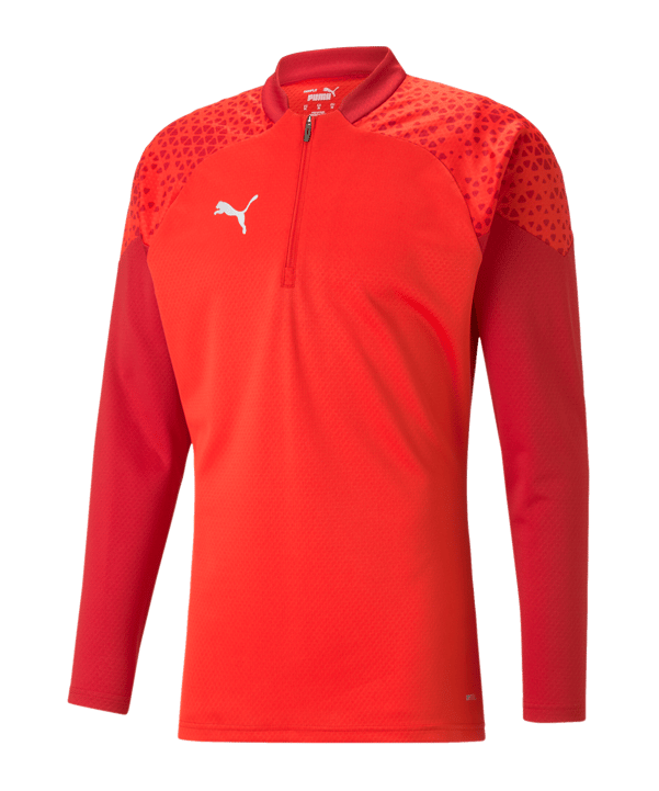 PUMA teamCUP HalfZip Sweatshirt Rot F01 - rot
