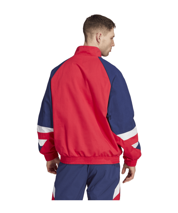 adidas Ajax Amsterdam Icon Tracktop Jacke Rot - rot