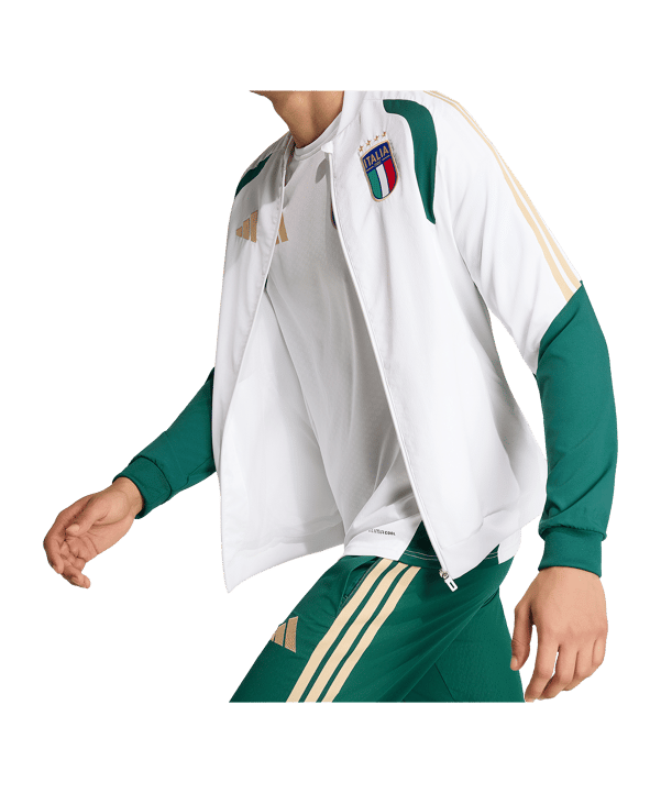 adidas Italien Präsentationsjacke Weiß - weiss