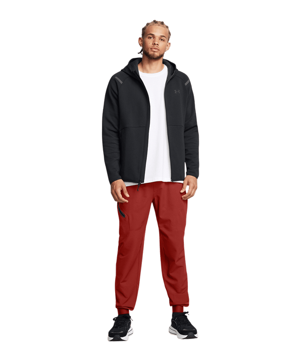 Under Armour Unstoppable Fleece Kapuzenjacke Schwarz F001 - schwarz