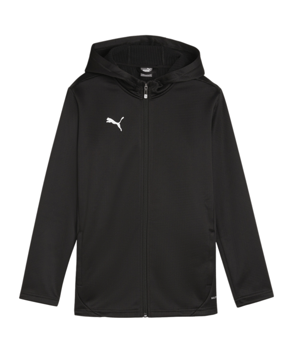 PUMA teamFINAL Trainingsjacke Kids Schwarz Silber F03 - schwarz
