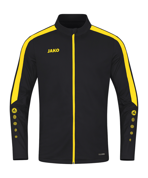 JAKO Power Polyesterjacke Kids Schwarz Gelb F803