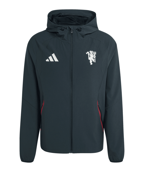 adidas Manchester United Tiro Travel Windbreaker Verde - verde