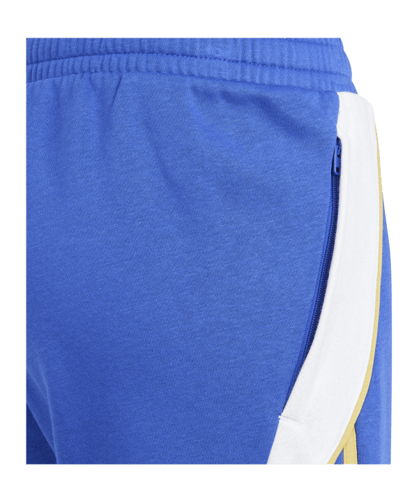 adidas Messi Short Kids Blau Weiss - blau