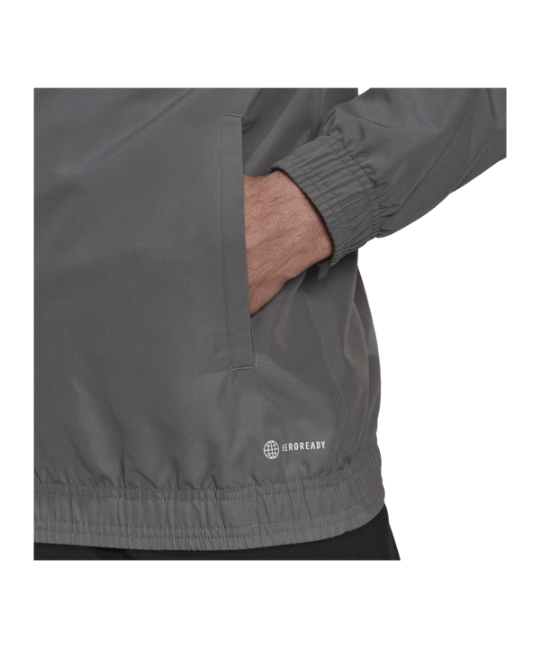 adidas Entrada 22 Präsentationsjacke Grau - grau