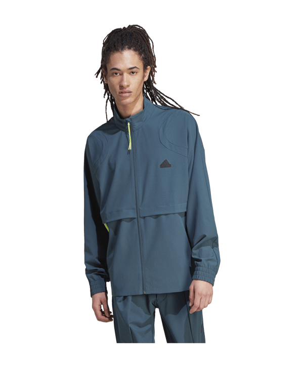 adidas City Escape Tracktop Jacke Türkis - tuerkis