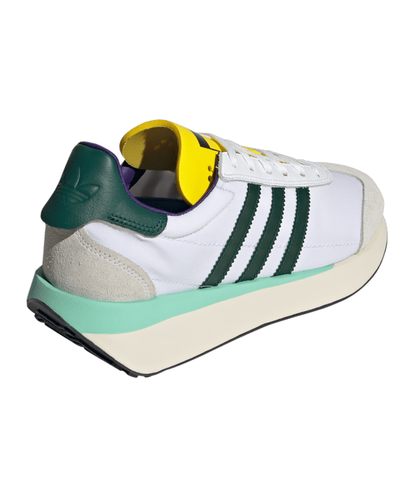 adidas Originals Country XLG Weiss Grün Gelb - weiss