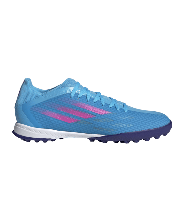 adidas X SPEEDFLOW.3 TF Sapphire Edge Blau Pink Weiss - blau
