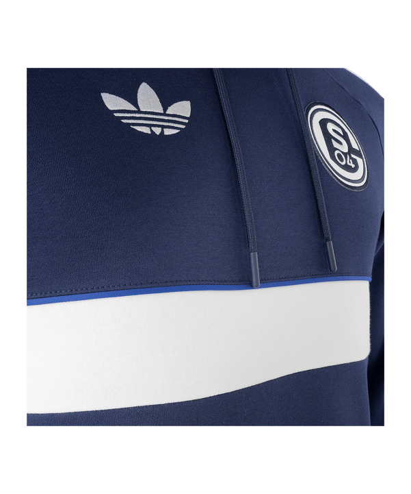 adidas Originals FC Schalke 04 Jas met capuchon Blauw - blauw