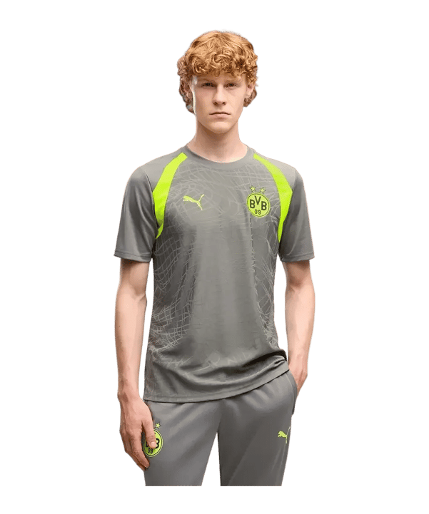 PUMA Borussia Dortmund Training Maglietta Grigio C10 - grigio