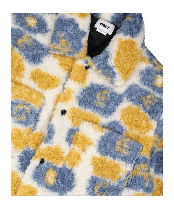 Obey Romie Sherpa Jacke Blau - blau