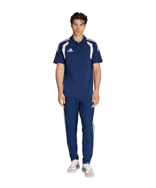 adidas Tiro 26 League Polo Dunkelblau - weiss