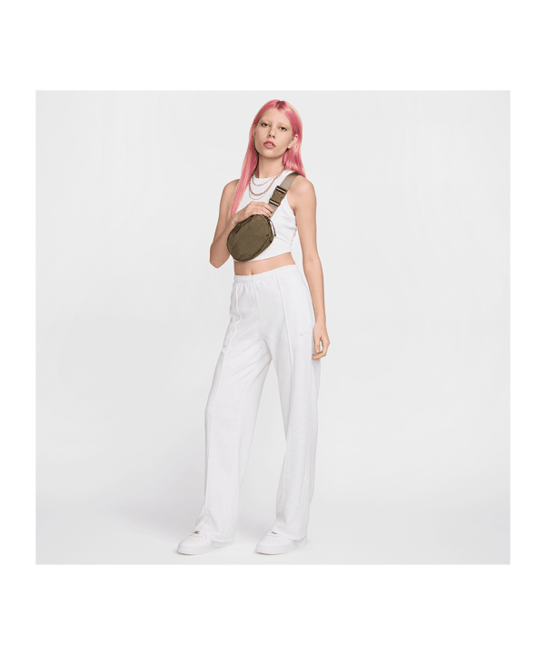 Nike Essential Rib Crop Tanktop Damen Grau F051 - grau