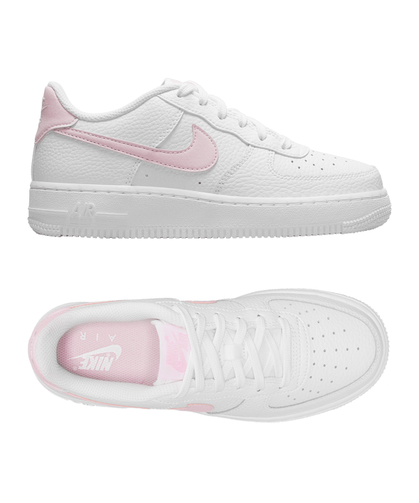 Nike Air Force 1 Kids (GS) Weiss Pink F103 - weiss