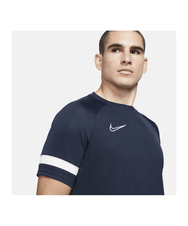 Nike Academy 21 T-Shirt Blau Weiss F451 - blau