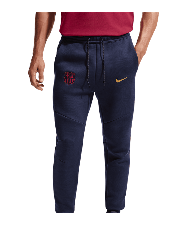 Nike FC Barcelone Tech Fleece Pantalon de survêtement Bleu C498 - bleu