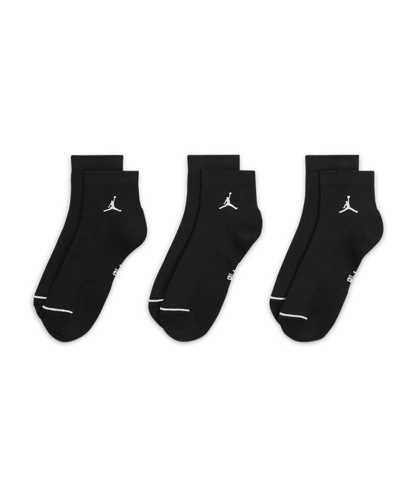 Jordan Everyday Ankle Socken 3er Pack Schwarz F010 - schwarz