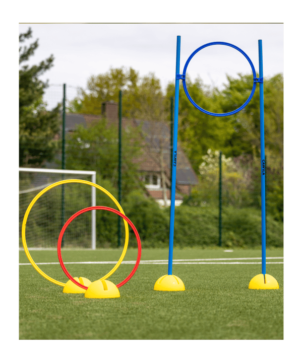 Cawila Koordinationsring | Trainingsringe Fußball | Durchmesser 50cm | Rot - rot