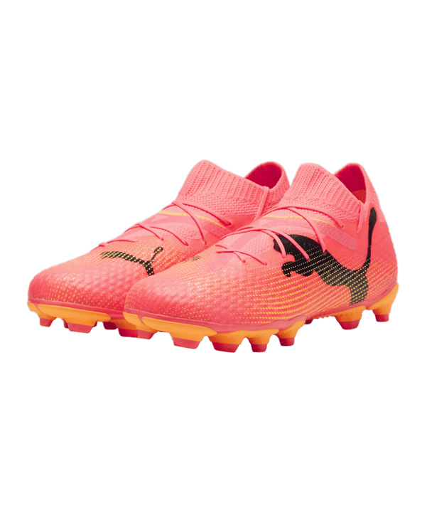 PUMA FUTURE 7 Pro FG/AG Jr Kids The Forever Faster Rosa Schwarz F03 - rosa