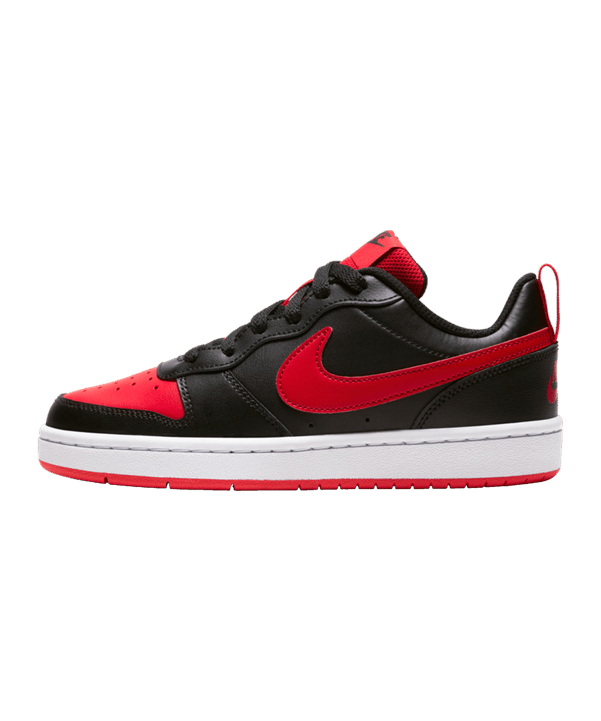 Nike Court Borough Low 2 GS Kids Schwarz Rot F007 - schwarz