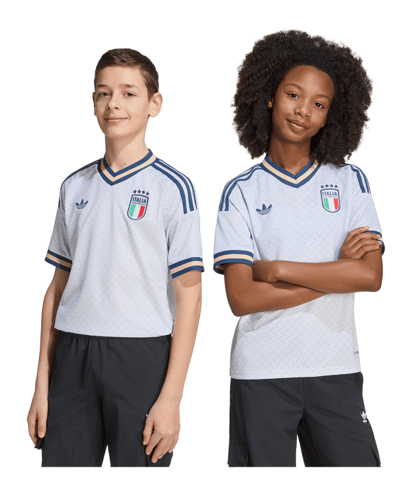 adidas FIGC Italien Trikot Away WM 2026 Kids Blau - blau