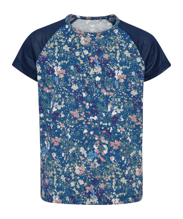 Hummel Mix S/S T-Shirt Kids Blau F7792 - blau