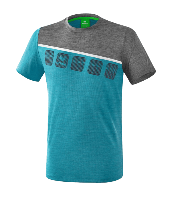 Erima 5-C T-Shirt Kids Blau Grau - blau