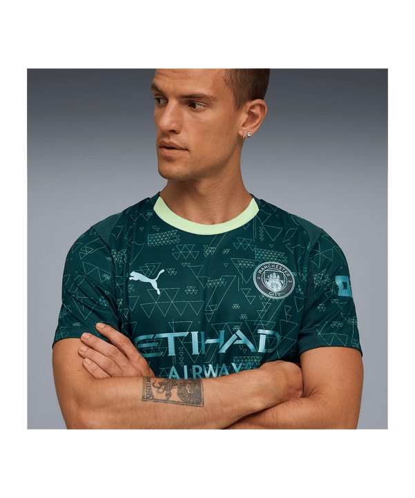 PUMA Manchester City 4Th Replica Trikot Grün F04 - gruen