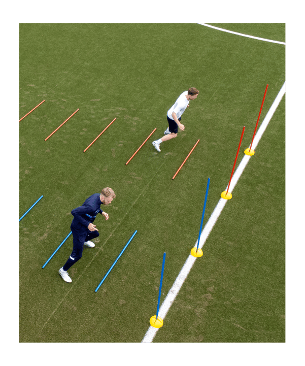 Cawila Trainingsstange M | 1,00m | Ø 25mm | Gelb - gelb