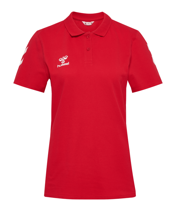 Hummel Go 2.0 Chevron Polo Damen Rot F3062 - rot