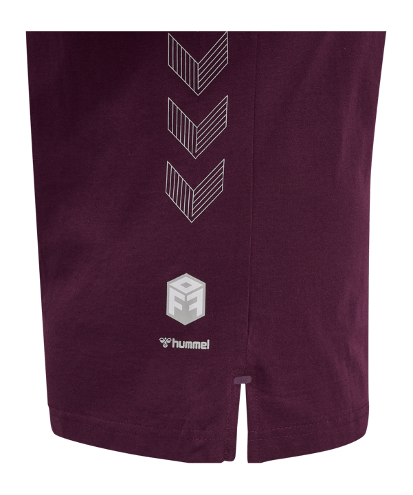 Hummel Move Grid T-Shirt Damen Rot F3506 - rot