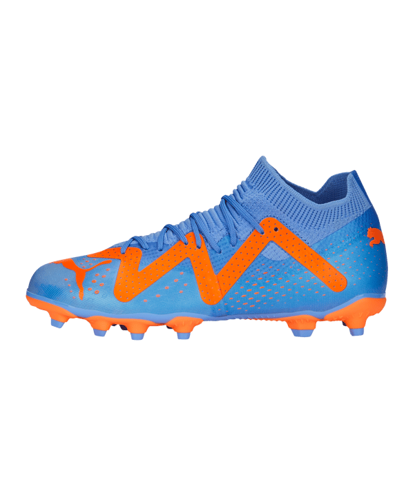 PUMA FUTURE Match FG/AG Supercharge Kids Blau Orange F01 - weiss
