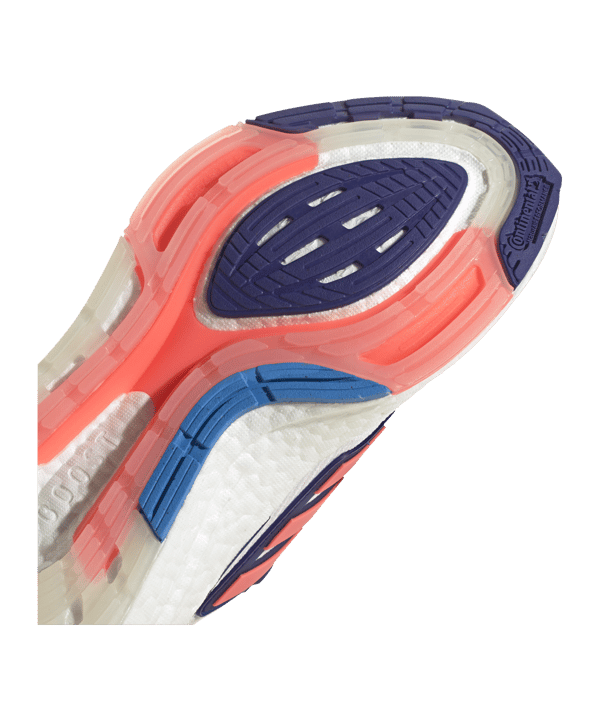 adidas Ultraboost 22 Running Damen Weiss Pink Blau - weiss
