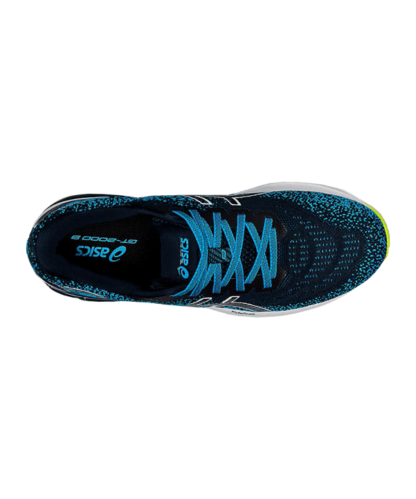 Asics GT-2000 9 Knit Running Blau Weiss F400 - blau