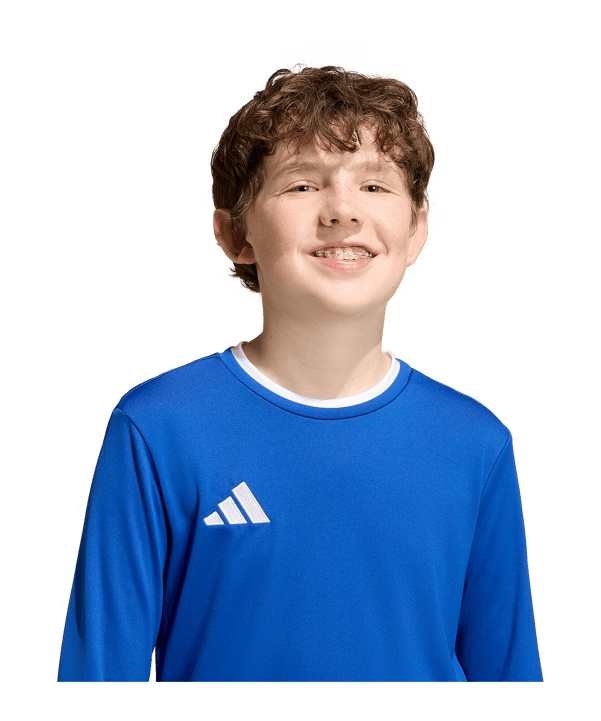 adidas Entrada 26 Trikot Langarm Kids Blau - blau