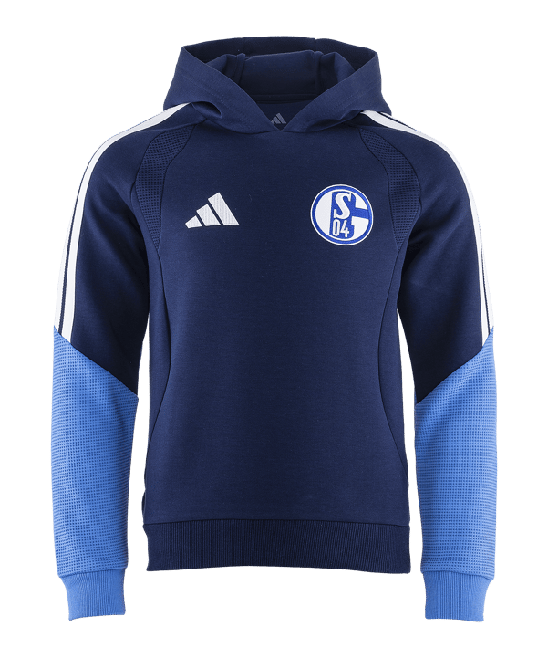 adidas FC Schalke 04 Team Kapuzenjacke Kids Blau - blau