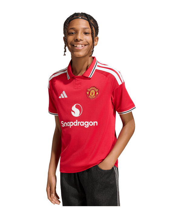 adidas Manchester United Trikot Home 2026/2027 Kids Rot - rot