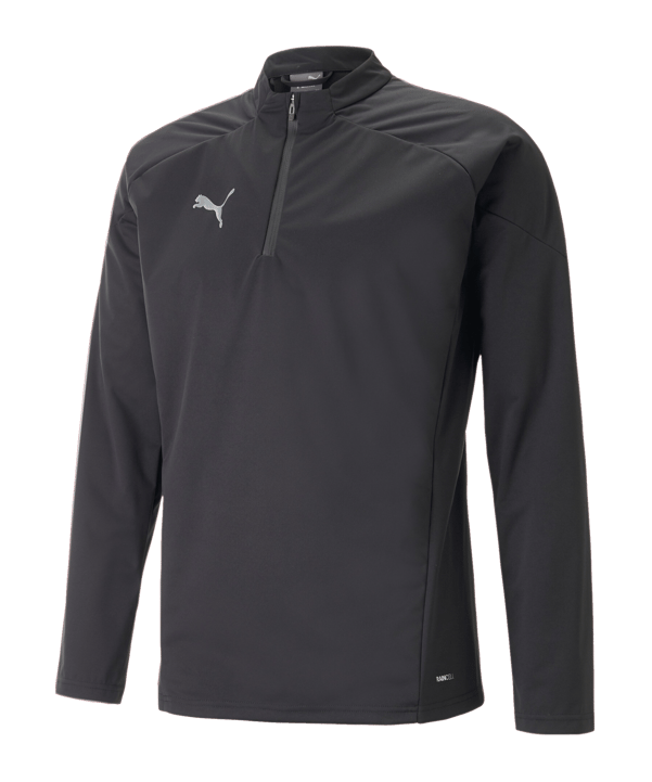 PUMA teamCUP HalfZip Regensweatshirt Schwarz F03 - schwarz